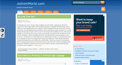 Desktop Screenshot of joshiesworld.com